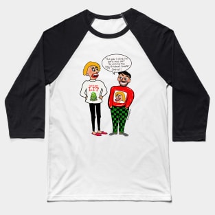 Ugly Christmas Sweater Baseball T-Shirt